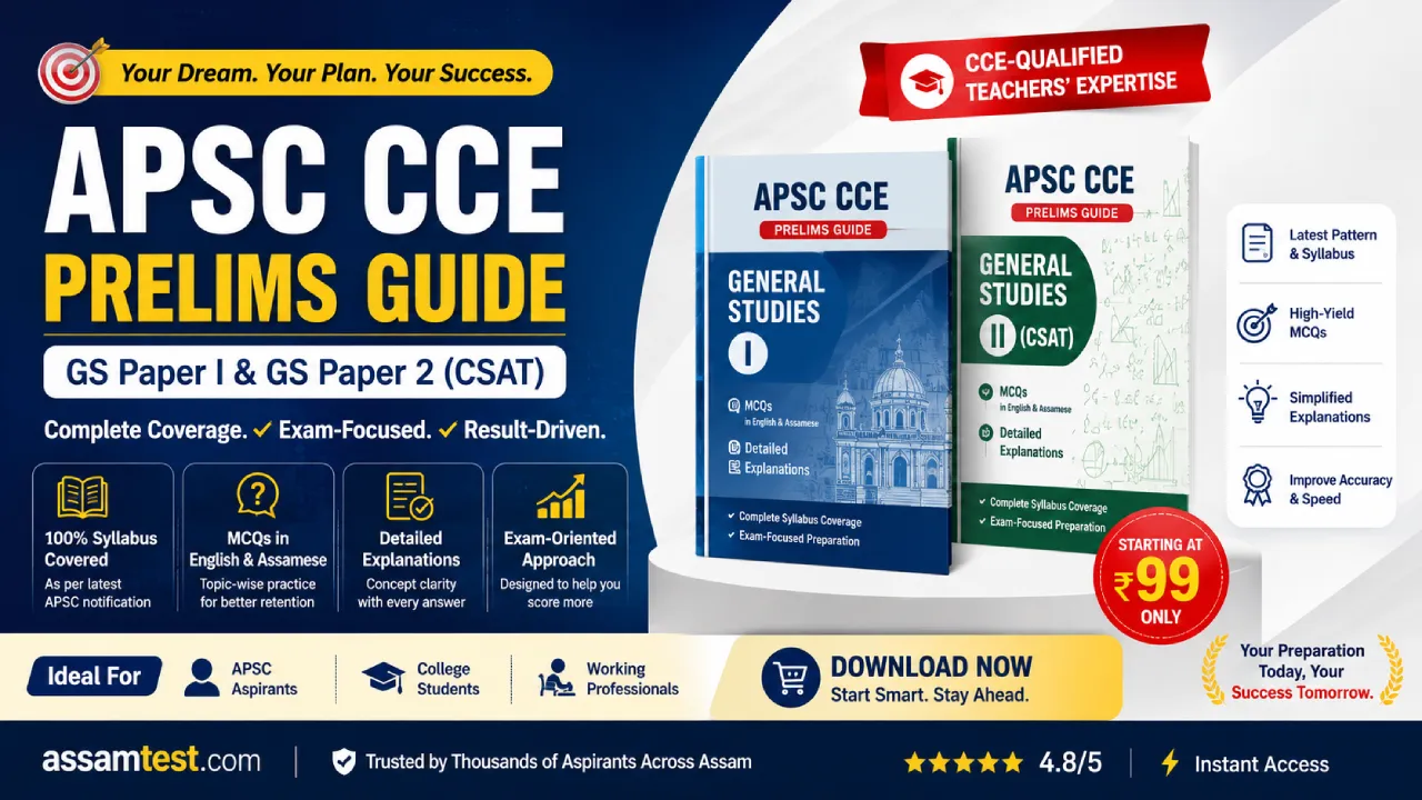 APSC CCE (Prelims) Exam Guide